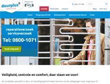 Tablet Screenshot of deurplus.com